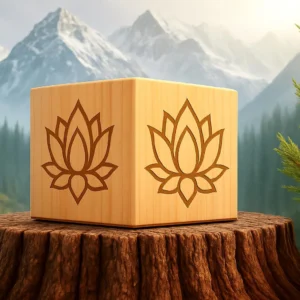 Himalayan Cedar Cubes 3x3 Inch with 2 Bottles of 10ml Cedarwood Natural Oil